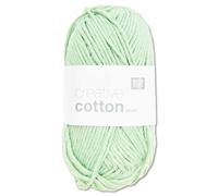 Frida's Wollhaus Rico Design 50 g Creative Cotton Aran Wolle Stricken Häkeln 63 Farben (42 | Aquamarin)