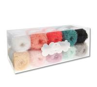 Frida's Wollhaus Rico Design Creative Bubble Set - Pastel Colours 10 Farben Handarbeit Häkeln Schwammgarn Wolle Handarbeit Basteln