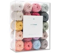 Frida's Wollhaus Ricorumi Set 20er Baby Pastell Handarbeit Häkeln Amigurumi Wolle Basteln Baby