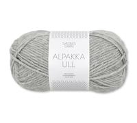 Frida's Wollhaus Sandnes 50 g Alpakka Ull Alpaka Wolle Garn Stricken Wintergarn wärmend 37 Farben (1042 | Grey Mottled)