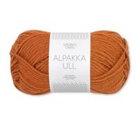 Frida's Wollhaus Sandnes 50 g Alpakka Ull Alpaka Wolle Garn Stricken Wintergarn wärmend 37 Farben (2745 | Cognac)
