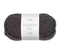 Frida's Wollhaus Sandnes 50 g Alpakka Ull Alpaka Wolle Garn Stricken Wintergarn wärmend 37 Farben (3800 | Bristol Black)