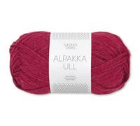 Frida's Wollhaus Sandnes 50 g Alpakka Ull Alpaka Wolle Garn Stricken Wintergarn wärmend 37 Farben (4255 | Rumba Red)
