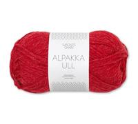 Frida's Wollhaus Sandnes 50 g Alpakka Ull Alpaka Wolle Garn Stricken Wintergarn wärmend 37 Farben (4227 | Equestrian Red)