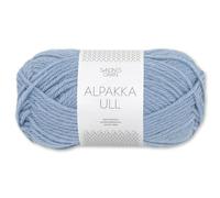 Frida's Wollhaus Sandnes 50 g Alpakka Ull Alpaka Wolle Garn Stricken Wintergarn wärmend 37 Farben (6032 | Bla Hortensia)