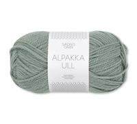Frida's Wollhaus Sandnes 50 g Alpakka Ull Alpaka Wolle Garn Stricken Wintergarn wärmend 37 Farben (8051 | Eukalyptus)