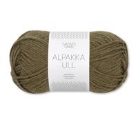 Frida's Wollhaus Sandnes 50 g Alpakka Ull Alpaka Wolle Garn Stricken Wintergarn wärmend 37 Farben (9873 | Dark Olive)