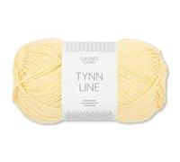 Frida's Wollhaus Sandnes 50 g Tynn Line Sommergarn Stricken Häkeln Garn Wolle weich 32 Farben (2112 | Lys Gul)