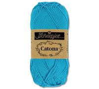 Frida's Wollhaus Scheepjes 10 g Catona 100% Baumwolle Stricken Häkeln Amigurumi Wolle 113 Farben (146 | Vivid Blue)