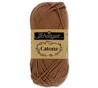 Frida's Wollhaus Scheepjes 10 g Catona 100% Baumwolle Stricken Häkeln Amigurumi Wolle 113 Farben (157 | Root Beer)