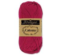 Frida's Wollhaus Scheepjes 10 g Catona 100% Baumwolle Stricken Häkeln Amigurumi Wolle 113 Farben (192 | Scarlet)