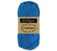 Frida's Wollhaus Scheepjes 10 g Catona 100% Baumwolle Stricken Häkeln Amigurumi Wolle 113 Farben (201 | Electric Blue)