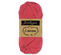 Frida's Wollhaus Scheepjes 10 g Catona 100% Baumwolle Stricken Häkeln Amigurumi Wolle 113 Farben (258 | Rosewood)