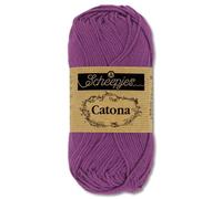 Frida's Wollhaus Scheepjes 10 g Catona 100% Baumwolle Stricken Häkeln Amigurumi Wolle 113 Farben (282 | Ultraviolet)