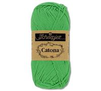 Frida's Wollhaus Scheepjes 10 g Catona 100% Baumwolle Stricken Häkeln Amigurumi Wolle 113 Farben (389 | Apple Green)