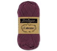 Frida's Wollhaus Scheepjes 10 g Catona 100% Baumwolle Stricken Häkeln Amigurumi Wolle 113 Farben (394 | Shadow Purple)