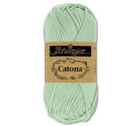 Frida's Wollhaus Scheepjes 10 g Catona 100% Baumwolle Stricken Häkeln Amigurumi Wolle 113 Farben (402 | Silver Green)