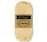 Frida's Wollhaus Scheepjes 10 g Catona 100% Baumwolle Stricken Häkeln Amigurumi Wolle 113 Farben (404 | English Tea)