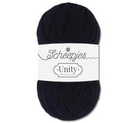 Frida's Wollhaus Scheepjes 100 g Unity (Our Tribe) Superwash Merinowolle Polyamid Stricken 37 Farben (881 | Blackberry Black)