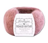 Frida's Wollhaus Scheepjes 25 g Mohair Rhythm Ganzjahresgarn Wolle Stricken 20 Farben (673 | Foxtrott)
