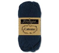 Frida's Wollhaus Scheepjes 50 g Catona 100% Baumwolle Stricken Häkeln Amigurumi 109 Farben (124 | Ultramarine)