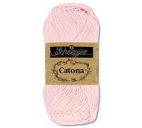 Frida's Wollhaus Scheepjes 50 g Catona 100% Baumwolle Stricken Häkeln Amigurumi 109 Farben (238 | Powder Pink)