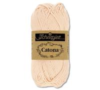 Frida's Wollhaus Scheepjes 50 g Catona 100% Baumwolle Stricken Häkeln Amigurumi 109 Farben (255 | Shell)