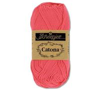 Frida's Wollhaus Scheepjes 50 g Catona 100% Baumwolle Stricken Häkeln Amigurumi 109 Farben (256 | Cornelia Rose)