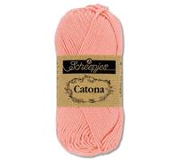 Frida's Wollhaus Scheepjes 50 g Catona 100% Baumwolle Stricken Häkeln Amigurumi 109 Farben (264 | Light Coral)