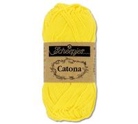 Frida's Wollhaus Scheepjes 50 g Catona 100% Baumwolle Stricken Häkeln Amigurumi 109 Farben (280 | Lemon)