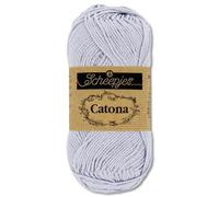 Frida's Wollhaus Scheepjes 50 g Catona 100% Baumwolle Stricken Häkeln Amigurumi 109 Farben (399 | Lilac Mist)