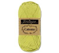 Frida's Wollhaus Scheepjes 50 g Catona 100% Baumwolle Stricken Häkeln Amigurumi 109 Farben (512 | Lime)