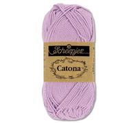 Frida's Wollhaus Scheepjes 50 g Catona 100% Baumwolle Stricken Häkeln Amigurumi 109 Farben (520 | Lavender)