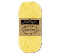 Frida's Wollhaus Scheepjes 50 g Catona 100% Baumwolle Stricken Häkeln Amigurumi 109 Farben (522 | Primrose)