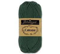 Frida's Wollhaus Scheepjes 50 g Catona 100% Baumwolle Stricken Häkeln Amigurumi 109 Farben (525 | Fir)