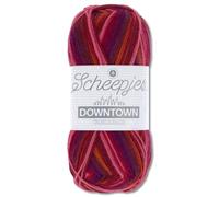 Frida's Wollhaus Scheepjes 50 g Downtown extrafeine Merinowolle Stricken Häkeln Garn 18 Farben (401 | Sunset)