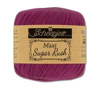 Frida's Wollhaus Scheepjes 50 g Maxi Sugar Rush Häkelgarn Filethäkeln Baumwolle 87 Farben (128 | Tyrian Purple)