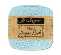 Frida's Wollhaus Scheepjes 50 g Maxi Sugar Rush Häkelgarn Filethäkeln Baumwolle 87 Farben (173 | Bluebell)