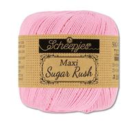 Frida's Wollhaus Scheepjes 50 g Maxi Sugar Rush Häkelgarn Filethäkeln Baumwolle 87 Farben (222 | Tulip)
