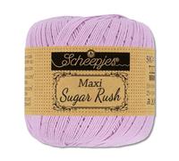 Frida's Wollhaus Scheepjes 50 g Maxi Sugar Rush Häkelgarn Filethäkeln Baumwolle 87 Farben (226 | Light Orchid)