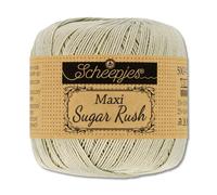 Frida's Wollhaus Scheepjes 50 g Maxi Sugar Rush Häkelgarn Filethäkeln Baumwolle 87 Farben (248 | Champagne)