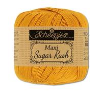 Frida's Wollhaus Scheepjes 50 g Maxi Sugar Rush Häkelgarn Filethäkeln Baumwolle 87 Farben (249 | Saffron)