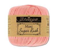 Frida's Wollhaus Scheepjes 50 g Maxi Sugar Rush Häkelgarn Filethäkeln Baumwolle 87 Farben (264 | Light Coral)