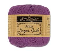 Frida's Wollhaus Scheepjes 50 g Maxi Sugar Rush Häkelgarn Filethäkeln Baumwolle 87 Farben (282 | Ultraviolet)