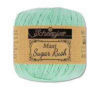 Frida's Wollhaus Scheepjes 50 g Maxi Sugar Rush Häkelgarn Filethäkeln Baumwolle 87 Farben (385 | Crystalline)