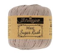 Frida's Wollhaus Scheepjes 50 g Maxi Sugar Rush Häkelgarn Filethäkeln Baumwolle 87 Farben (406 | Soft Beige)