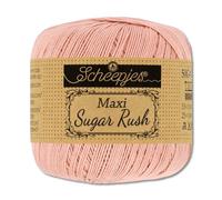 Frida's Wollhaus Scheepjes 50 g Maxi Sugar Rush Häkelgarn Filethäkeln Baumwolle 87 Farben (408 | Old Rosa)