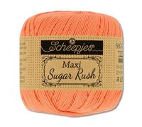 Frida's Wollhaus Scheepjes 50 g Maxi Sugar Rush Häkelgarn Filethäkeln Baumwolle 87 Farben (410 | Rich Coral)