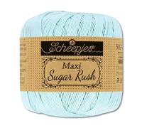 Frida's Wollhaus Scheepjes 50 g Maxi Sugar Rush Häkelgarn Filethäkeln Baumwolle 87 Farben (509 | Baby Blue)