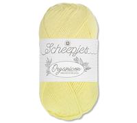 Frida's Wollhaus Scheepjes 50 g Organicon 100% Baumwolle Stricken Häkeln Wolle Garn Amigurumi 70 Farben (210 | Buttermilk)